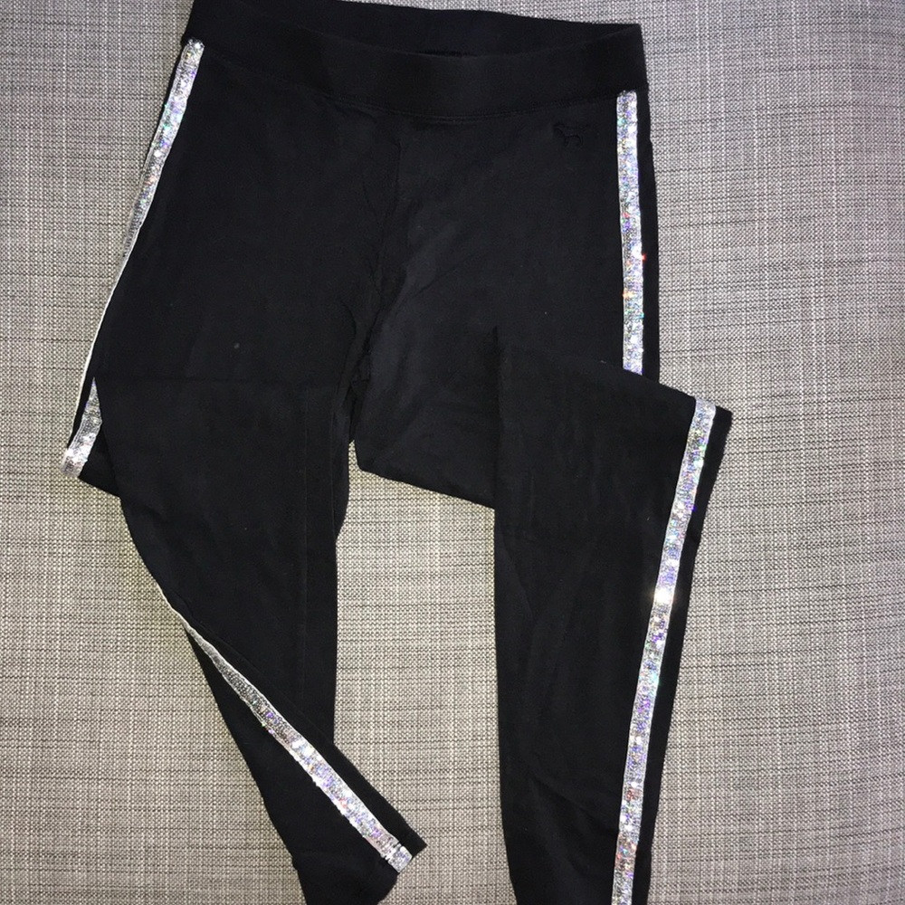 PINK Sequined Detailed Leggings